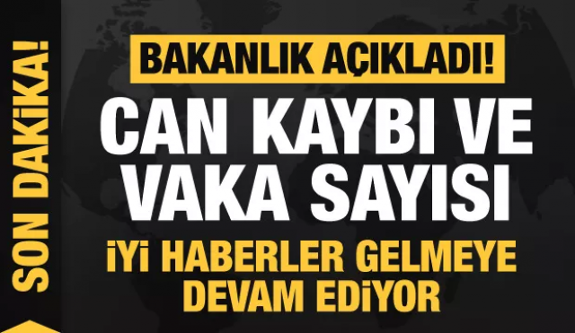 Bakanlık açıkladı: Türkiye'de koronavirüsten can kaybı ve vaka sayısı