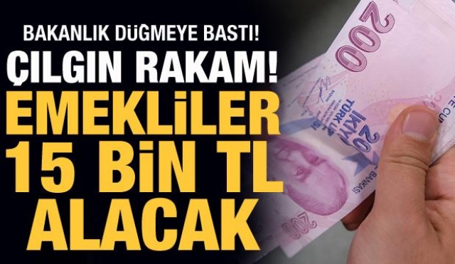 Bakanlık düğmeye bastı emeklilere 10-15 bin TL fazla promosyon