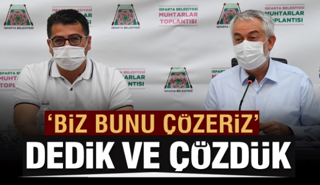 Başdeğirmen: ‘Biz bunu
çözeriz’ dedik ve çözdük