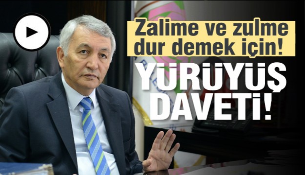 BAŞKAN GÜNAYDIN’DAN YÜRÜYÜŞE DESTEK ÇAĞRISI