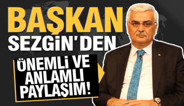 Başkan'dan dikkat edilmesi gereken önemli ve anlamlı paylaşım!