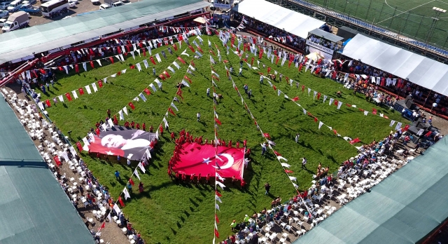 Başpehlivanlar dev türk Bayrağı altında toplandı 