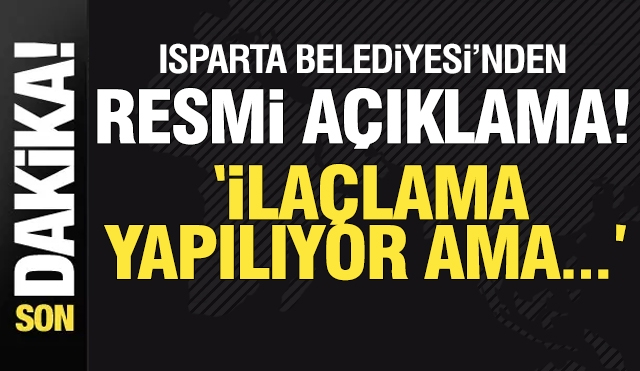Belediyeden Resmi Açıklama Geldi