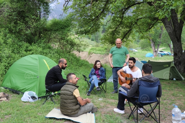 Belemedik Tabiat Parkına kampçılardan ilgi