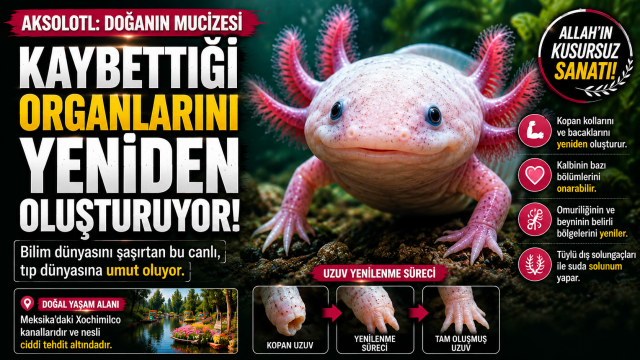 Bilim D&uuml;nyasını Şaşırtan Canlı: Kaybettiği Organlarını Yeniden Oluşturabiliyor