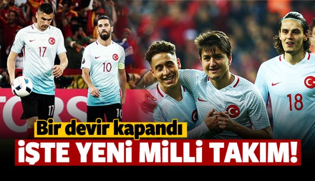 Bir devir kapandı! İşte yeni Milli Takım