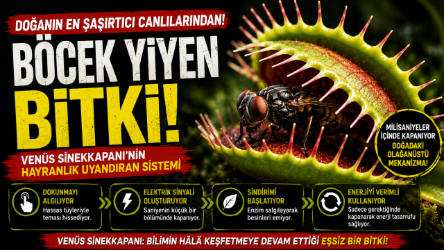 B&ouml;cek yiyen bitki: Ven&uuml;s sinekkapanının şaşırtan d&uuml;nyası