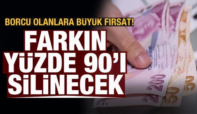 Borcu olanlara büyük fırsat! Enflasyon farkının yüzde 90'ı silinecek