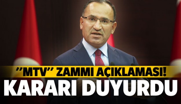 Bozdağ açıkladı, MTV'de karar alındı!