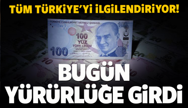 BUGÜN YÜRÜRLÜĞE GİRDİ HERKESİ İLGİLENDİRİYOR!