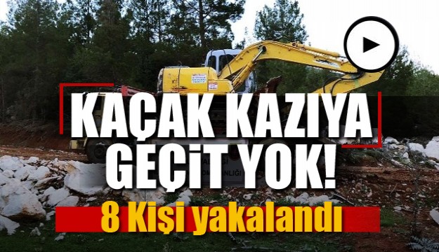 ​Burdur’da kaçak kazı operasyonları 8 kişi yakalandı