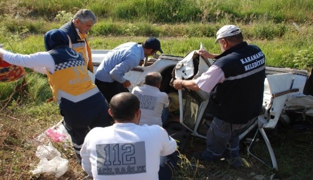 Burdur’da otomobil şarampole uçtu: 1 ölü, 2 yaralı