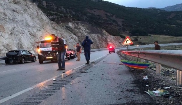 Burdur’da trafik kazası: 1 ölü, 5 yaralı