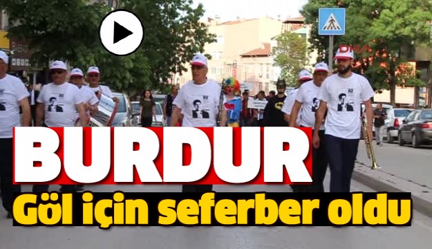 Burdur Gölü için kolları sıvadılar sporla dikkat çekecekler