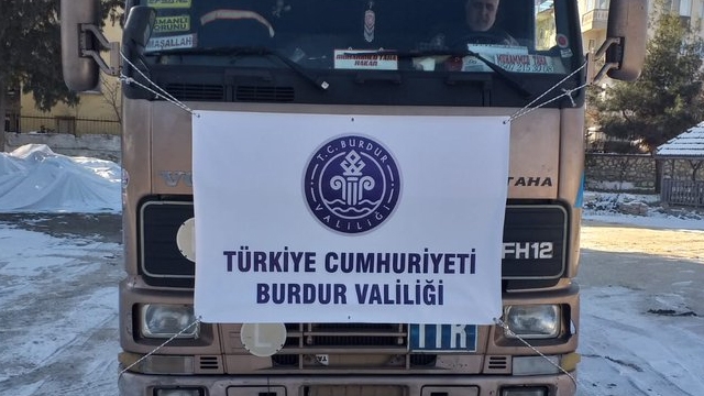 Burdur'dan Elazığ ve Malatya gıda yardımı