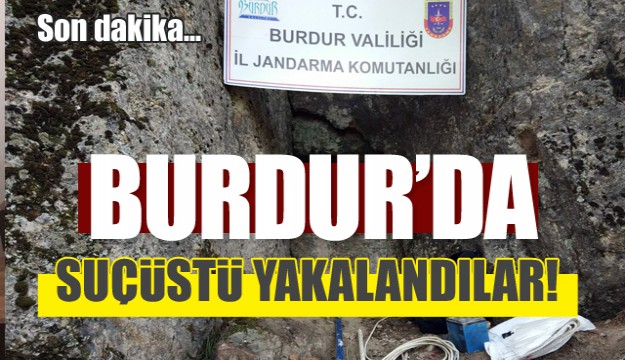 Burdur'da izinsiz kazıya suçüstü 