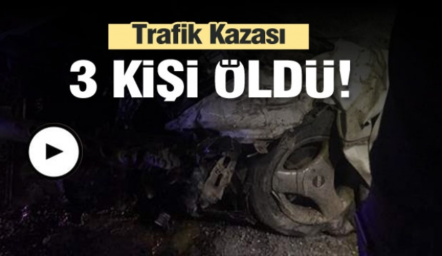 Burdur'da otomobil ile kamyon çarpıştı: 3 ölü