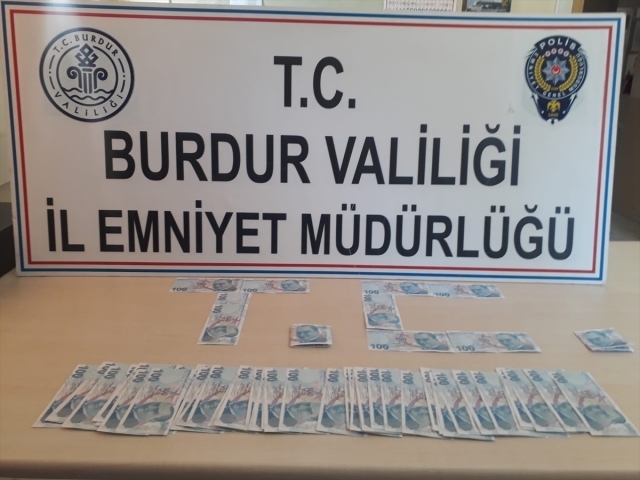 Burdur'da sahte parayla yakalanan kişi tutuklandı