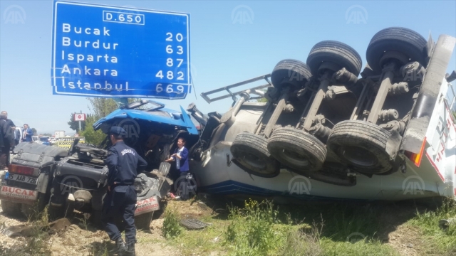 Burdur'da trafik kazası