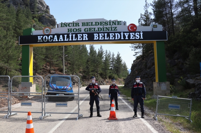 Burdur'un Bucak ilçesinde bir beldenin karantinaya alınması