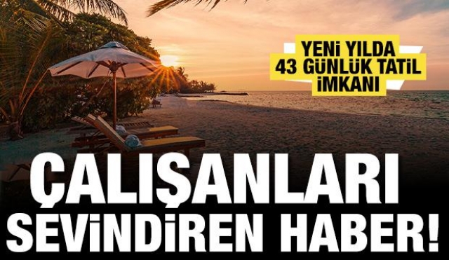 Çalışanlar için büyük sevinç — yeni yıl için tatil fırsatı