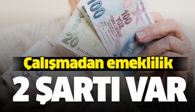 Çalışmadan emeklilik fırsatı! Sadece 2 şartı var