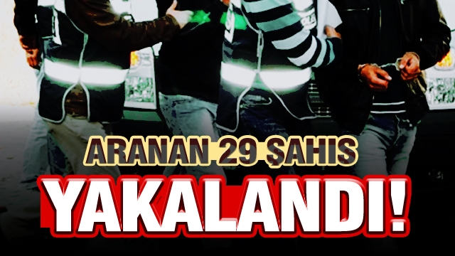 Çeşitli suçlardan aranan 29 şahıs Isparta'da yakalandı