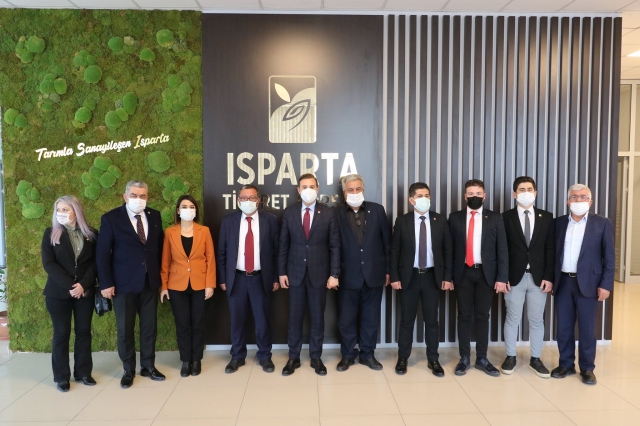 CHP'den Isparta Ticaret Borsası ziyareti...