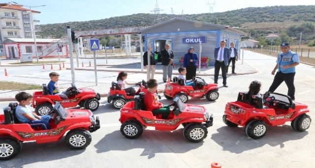 Çocuk Trafik Eğitim Parkında öğrenciler ağırlandı