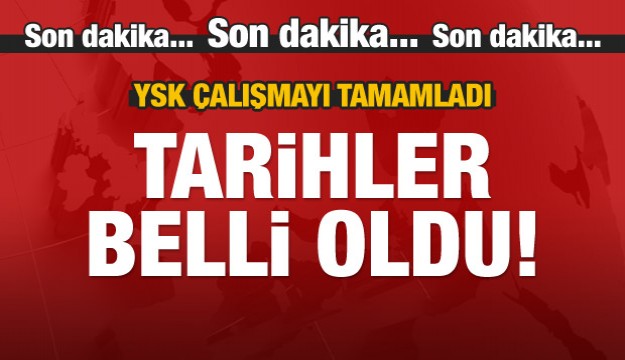 Cumhurbaşkanı aday gösterme tarihi belli oldu!