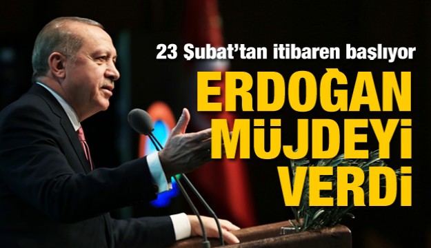 CUMHURBAŞKANI ERDOĞAN ÇİFTÇİLERE MÜJDEYİ VERDİ