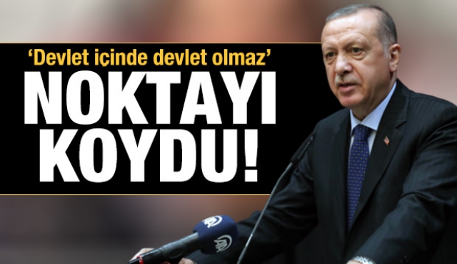 Cumhurbaşkanı Erdoğan son noktayı koydu!