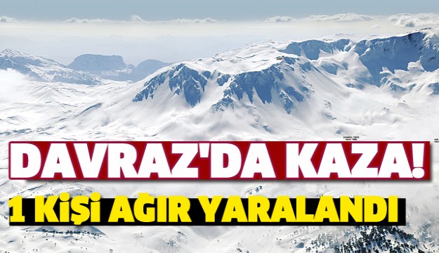 DAVRAZ KAYAK MERKEZİ KAZA! ÇARPIŞTILAR