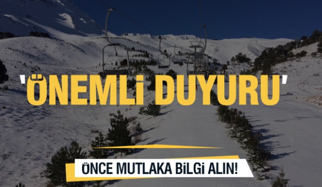 Davraz Kayak Merkezi'ne Gitmeden Önce Mutlaka Bilgi Alın!