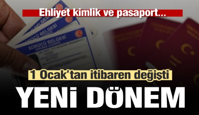 Değerli kağıt bedelleri 1 Ocak’tan itibaren değişti