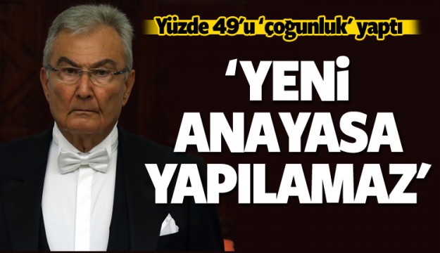 Deniz Baykal: Yüzde 50 ile anayasa yapılmaz!