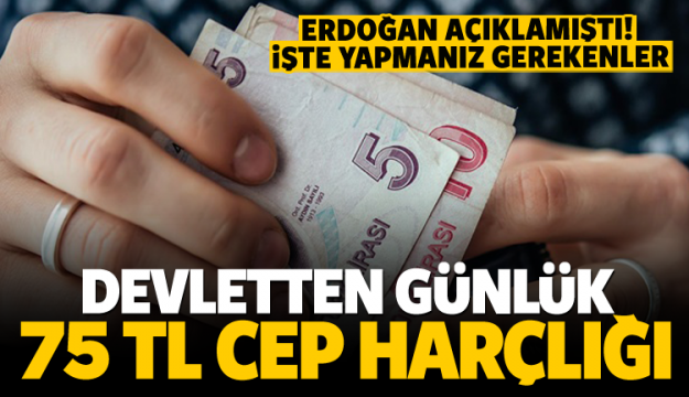 Devletten gençlere günlük 75 TL cep harçlığı!