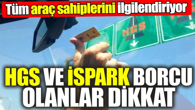 Dolandırıcılar HGS ve İSPARK Borcu Olanları Hedef Alıyor