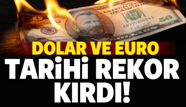 Dolar ve Euro tarihi rekor kırdı