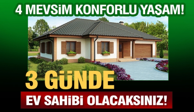  DÖRT MEVSİM KONFORLU YAŞAM İÇİN DAVRAZ PREFABRİK! 3 GÜNDE TESLİMAT