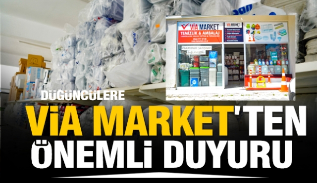 DÜĞÜNCÜLER BU HABERE DİKKAT! ISPARTA'DA TÜM KULL AT ÜRÜNLERİ VİA MARKET'TE 