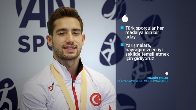 Dünya şampiyonu milli cimnastikçi Çolak: Şimdi sırada olimpiyatlar var