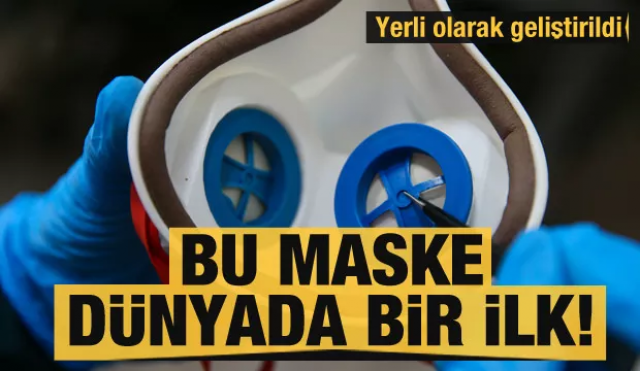 Dünyada ilk kez Türkiye'de üretildi işte yerli maske