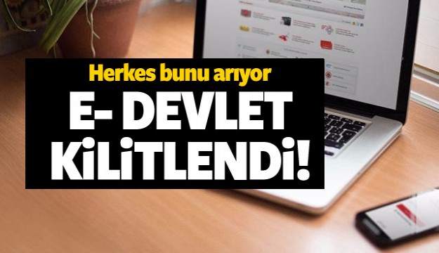 E- devlet kilitlendi! Herkes bunu arıyor