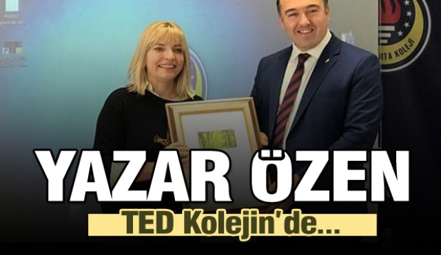 Edebiyatçı ve Yazar Özen,TED Isparta Koleji'nde