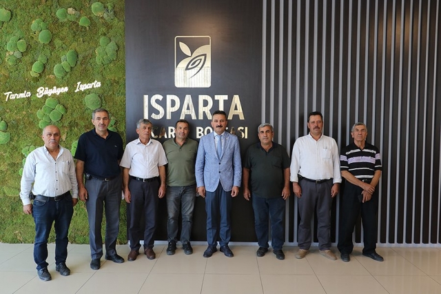 Eğirdir Boğazova Bölgesi Heyeti, Isparta Ticaret Borsası'na Ziyarette Bulundu