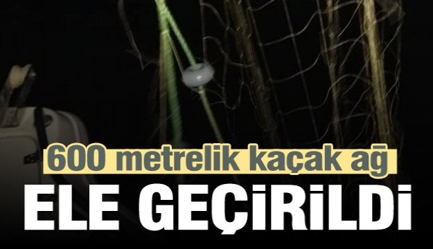 Eğirdir Gölü'nde 600 metrelik kaçak ağ ele geçirildi 