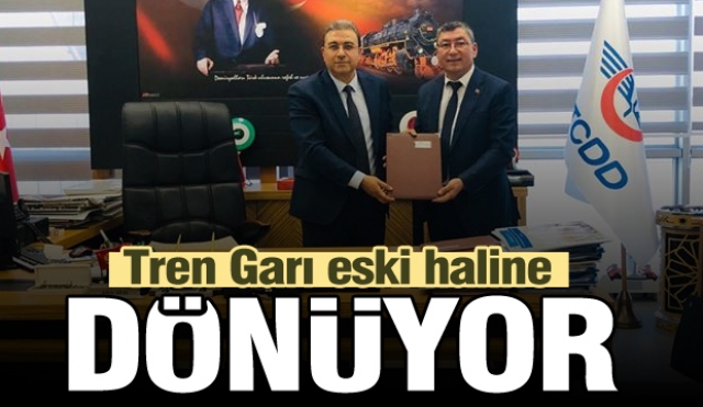 EĞİRDİR TREN GARI ARTIK ESKİ NOSTALJİK HALİNE DÖNÜYOR