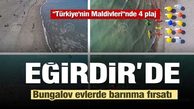 Eğirdir'de bungalov evlerde barınma fırsatı