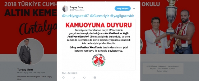 Ekonomik kriz Döşemealtı Nar Festivali'ni iptal ettirdi   